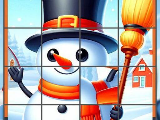Happy Snowman Puzzle cover
